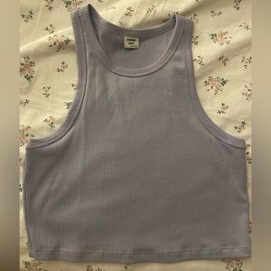 Sunday Best Halter Tank Top - light purple lilac